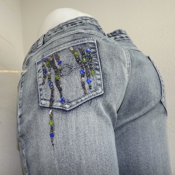 Aquatic Light Wash Blue Denim Jeans - Picture 7 of 7